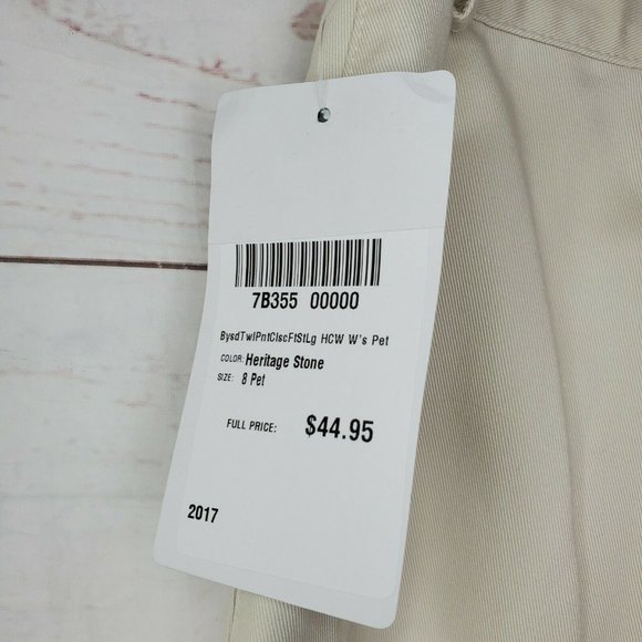 L.L. Bean Bayside Twill Heritage Stone Classic Fit 8P Straight Leg Women Pants - Picture 5 of 9